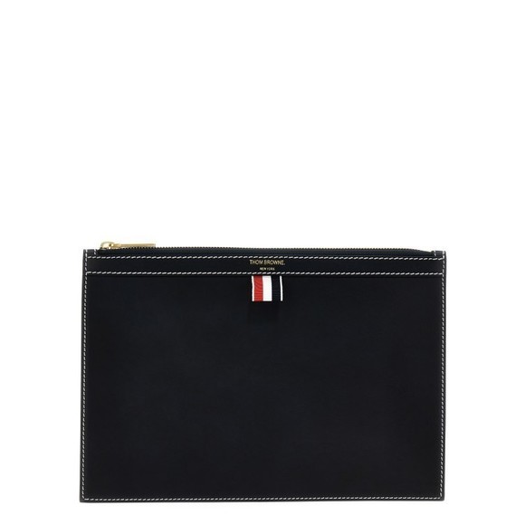 Thom Browne Small Document Pouch In Premium Calfskin Leather - NWT - Picture 1 of 4